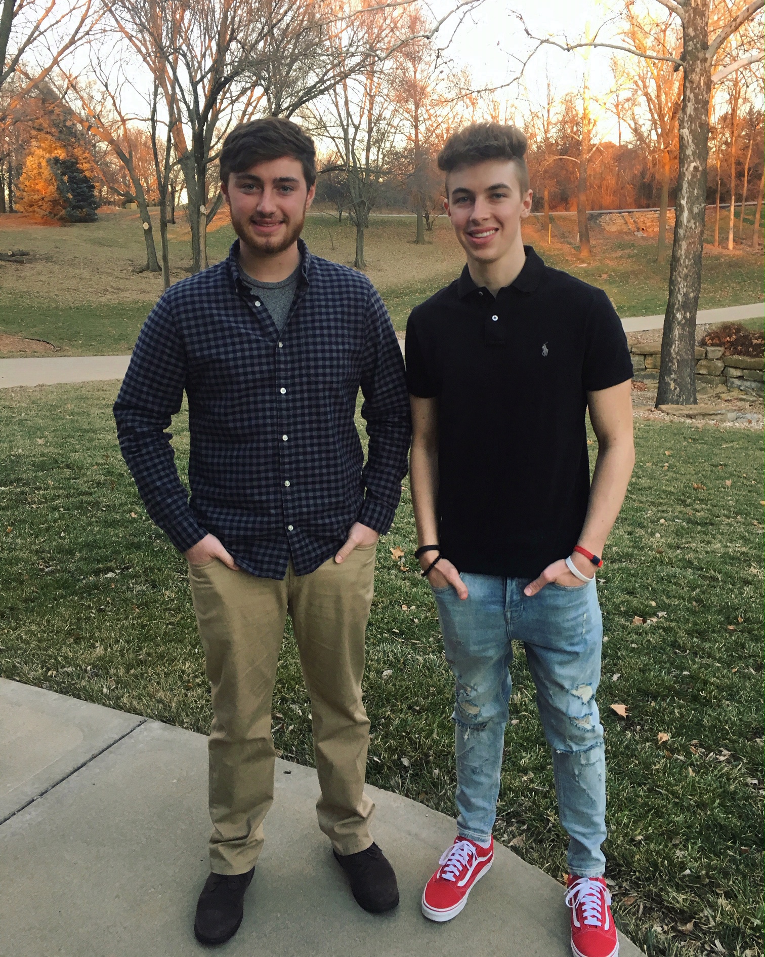Dawson Owen, right, with his brother Tanner Owen. Dawson is Uncover KC’s spring intern for 2019, courtesy of Northland CAPS.