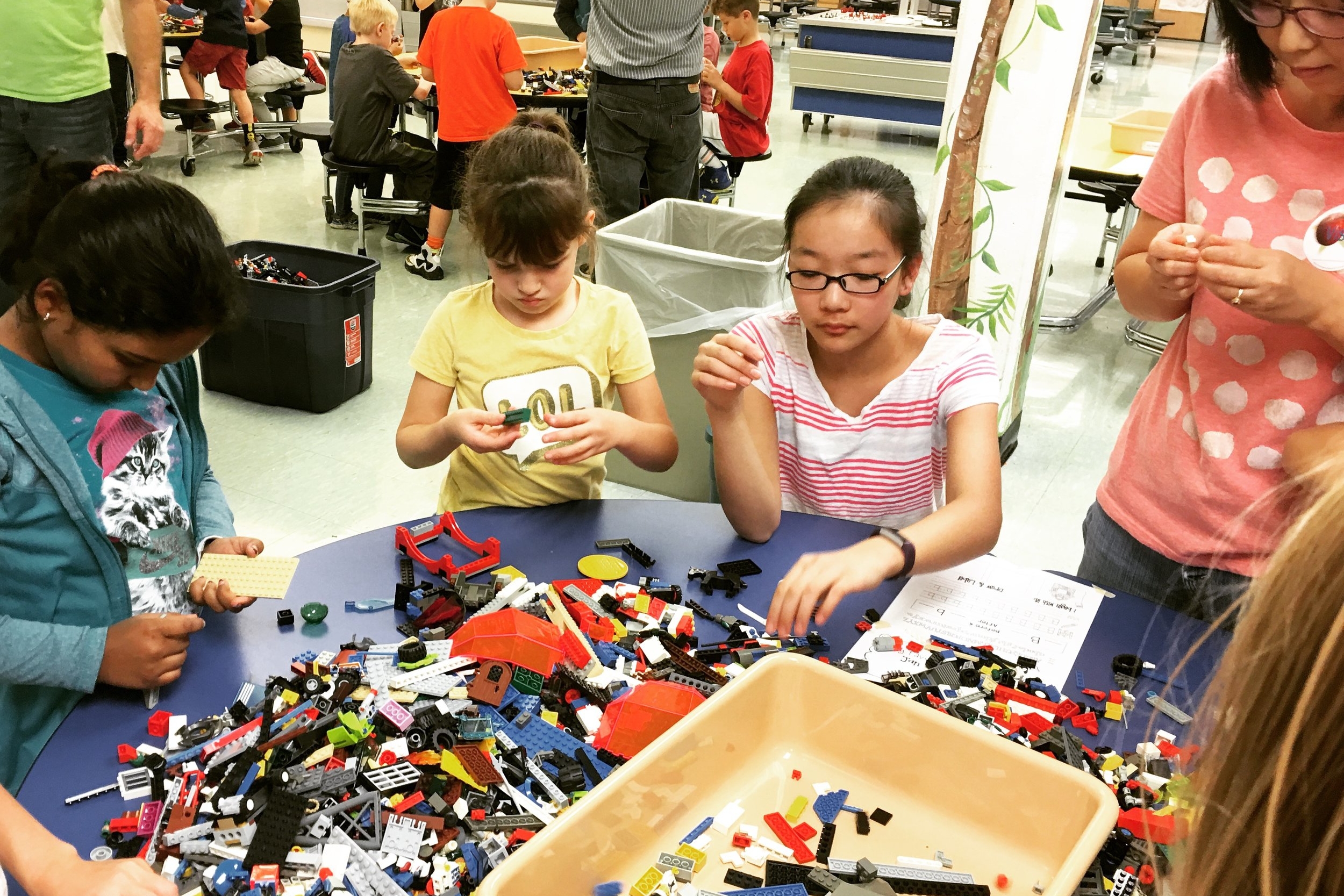 Overland Trail Elementary completed a lego sort for The Giving Brick during November 2016.